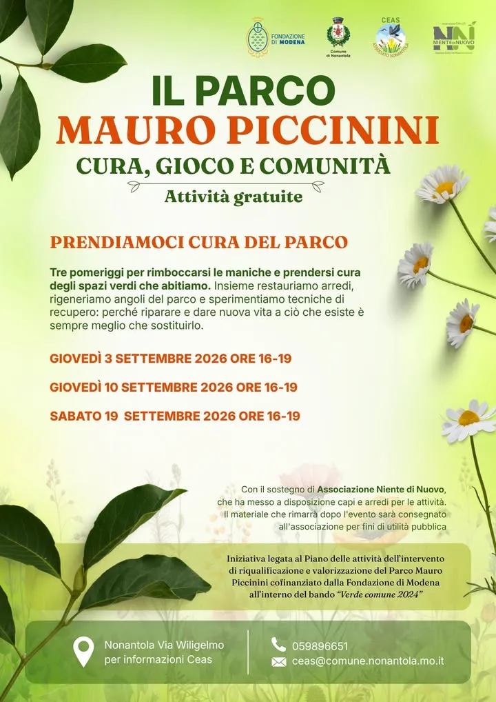 A Nonantola riqualificato il Parco Mauro Piccinini con nuove aree fitness e sgambamento cani