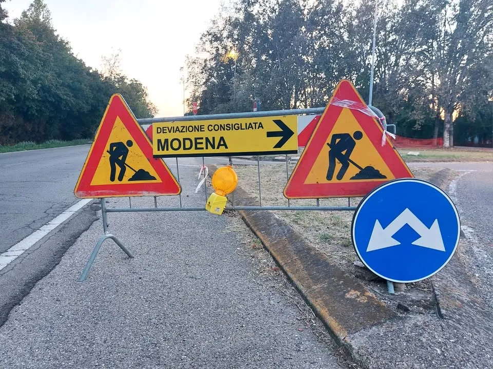 Fine lavori per la pista ciclabile Nonantola-Modena: ripristino del doppio senso in via Provinciale Ovest